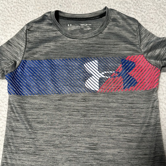 Under Armour Girls Gray Shirt, EUC, Size Small - Picture 3 of 7